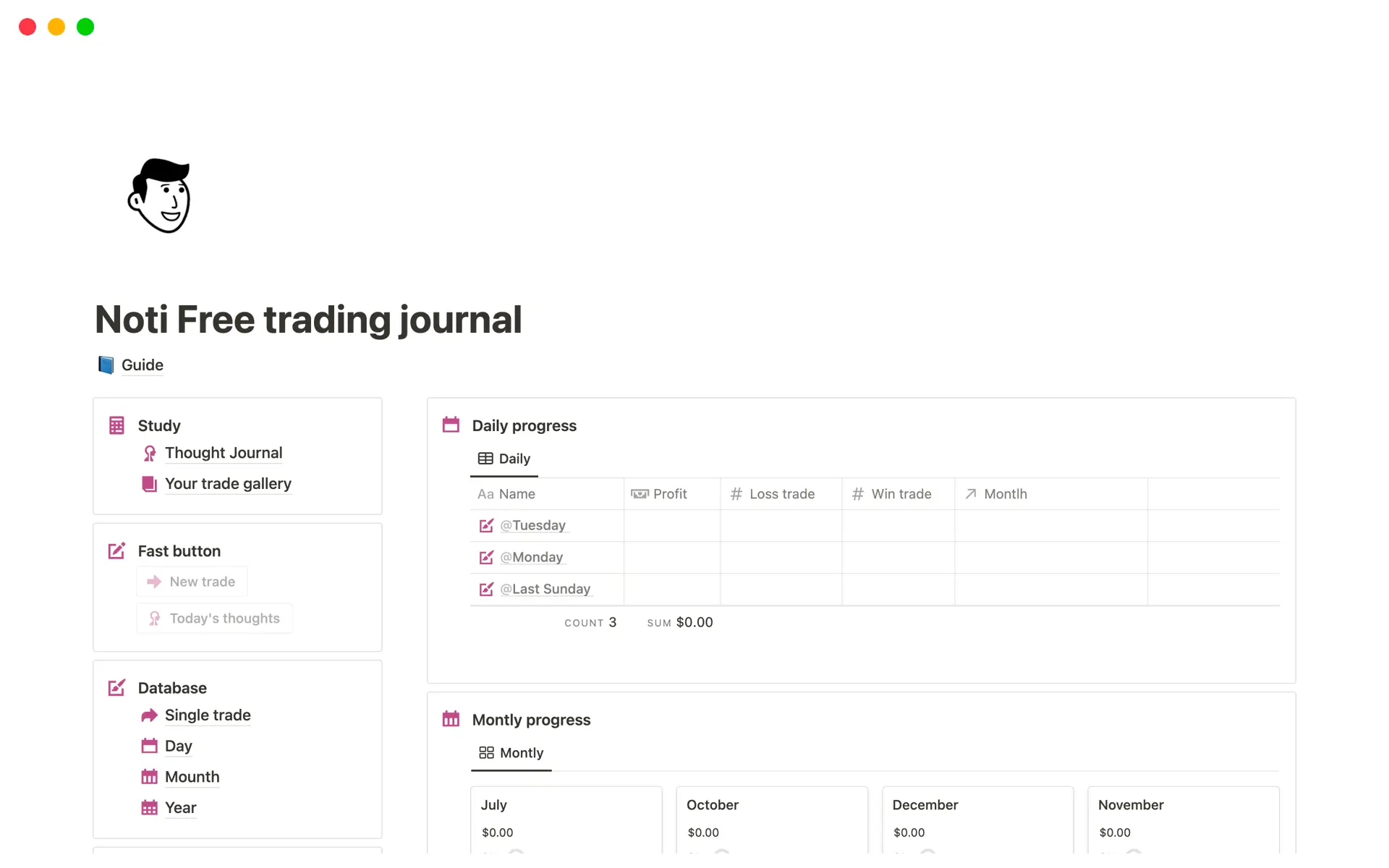 top-6-free-market-explorer-templates-in-notion의 이미지